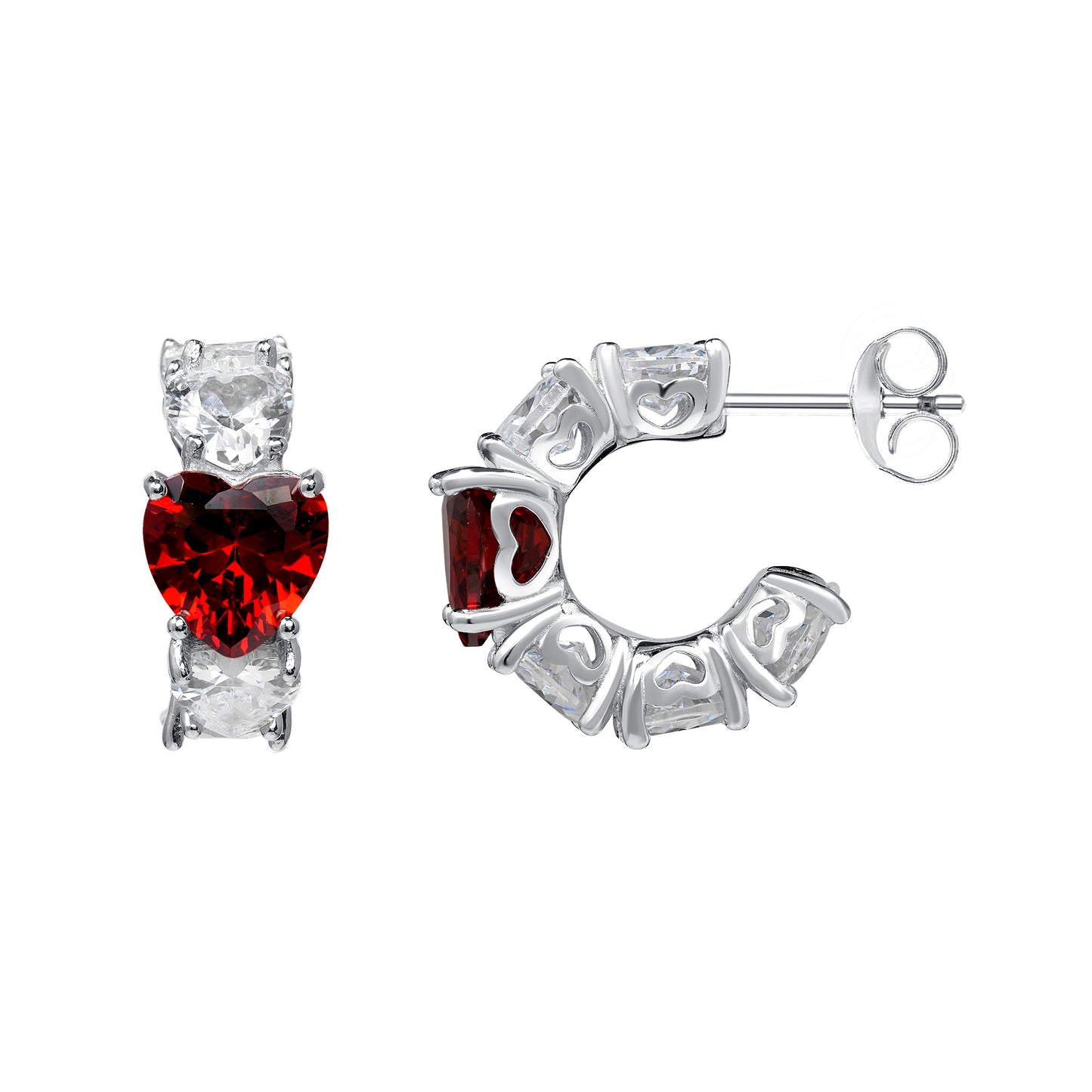 Silver 925 Rhodium Plated Earring. BUEE0649