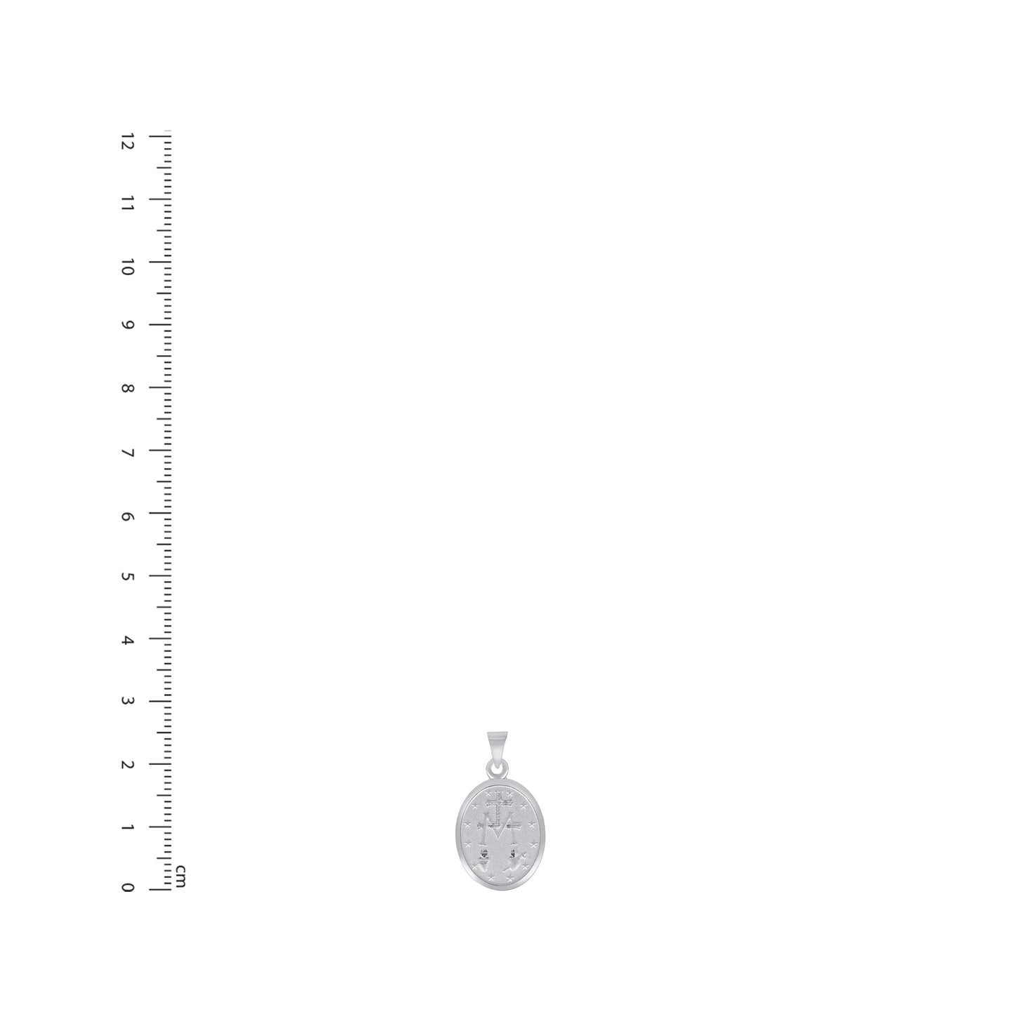 Silver 925 Saint Michael Oval Shape Pendant. MEDA86