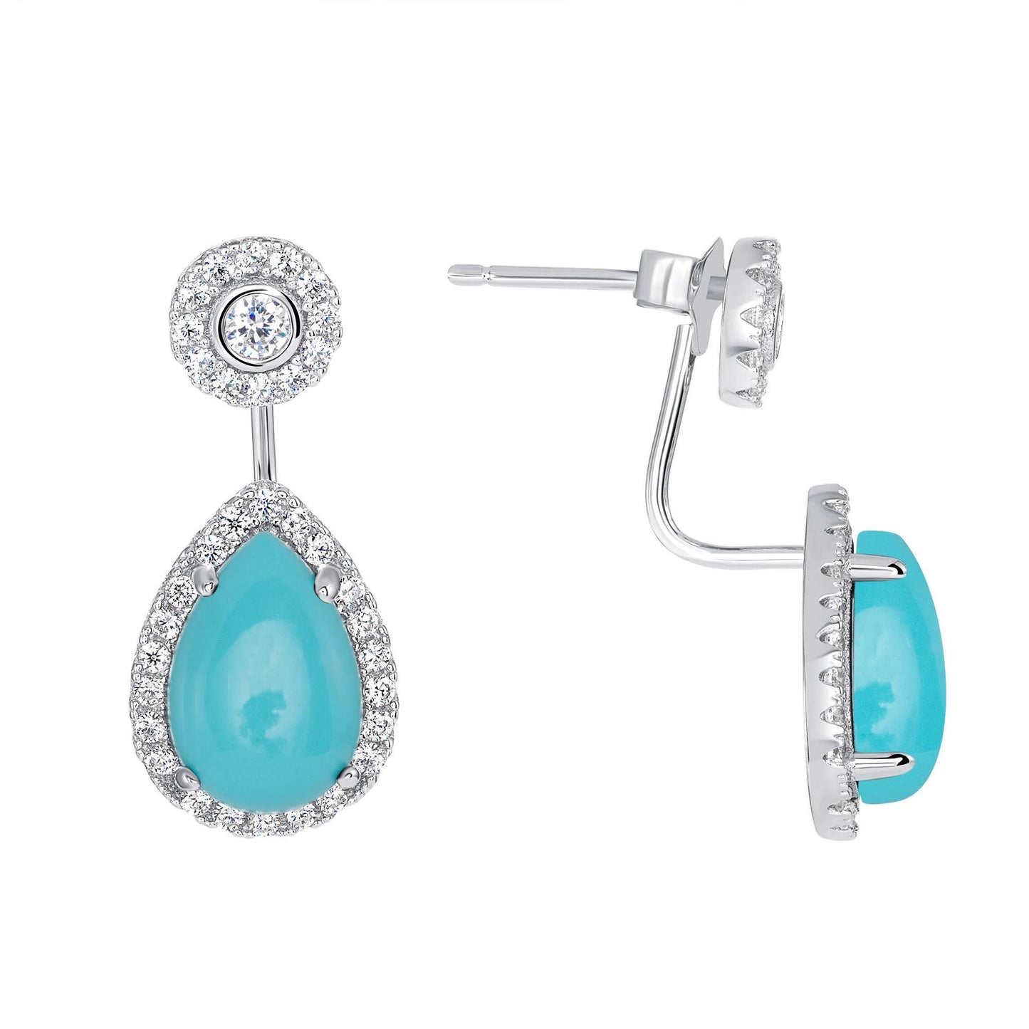 925 Sterling Silver Oval Bell Style Earrings