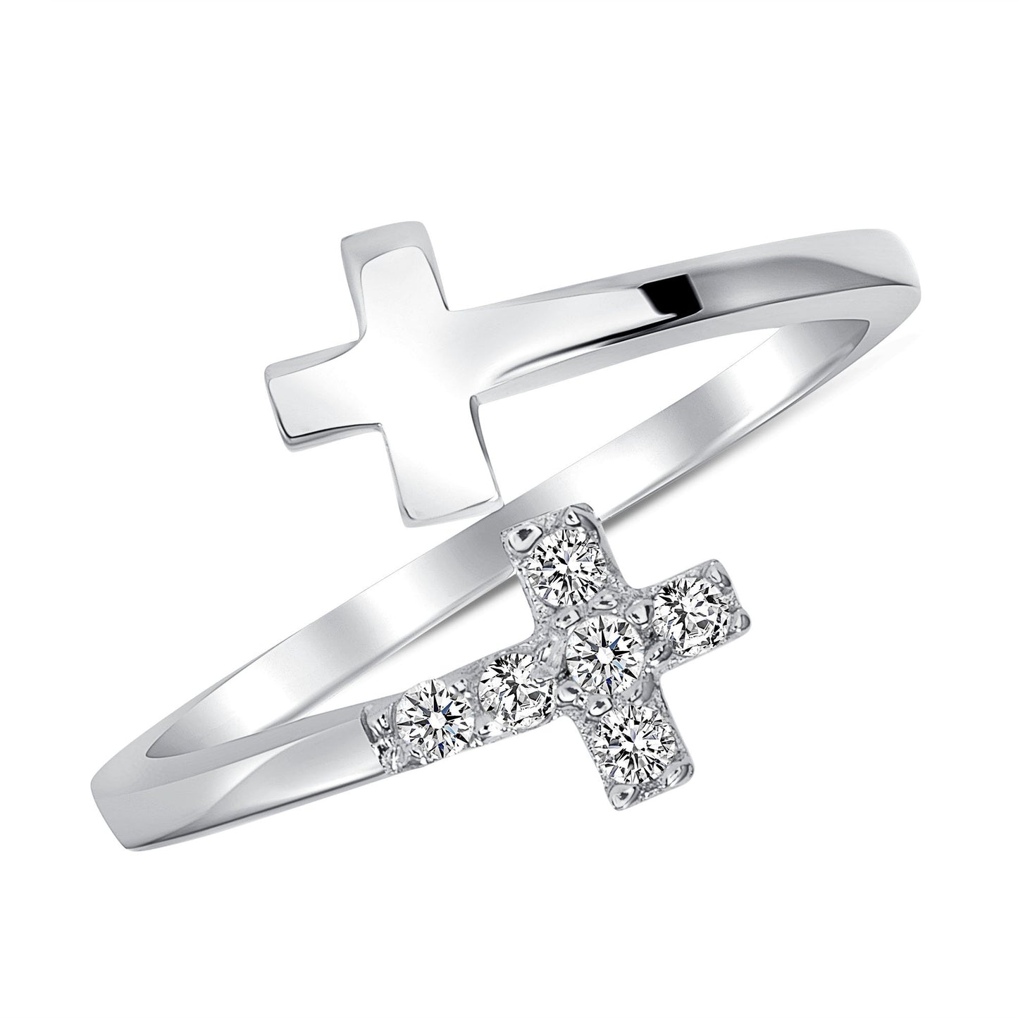 Sterling Silver Endless Crown Ring