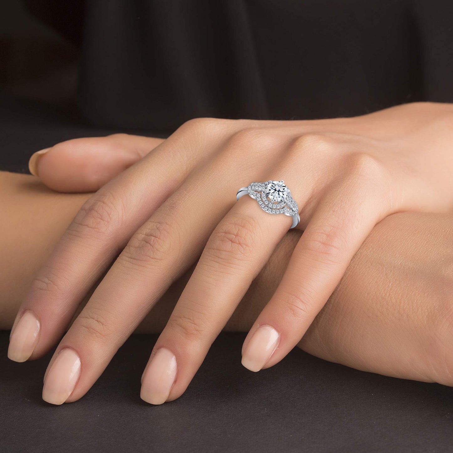925 Sterling Silver Round Ring