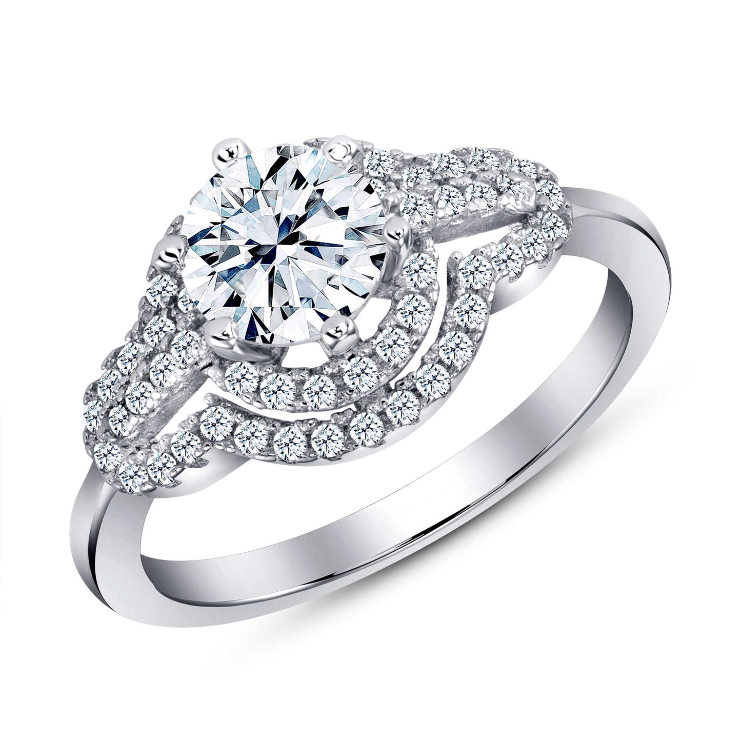 925 Sterling Silver Round Ring