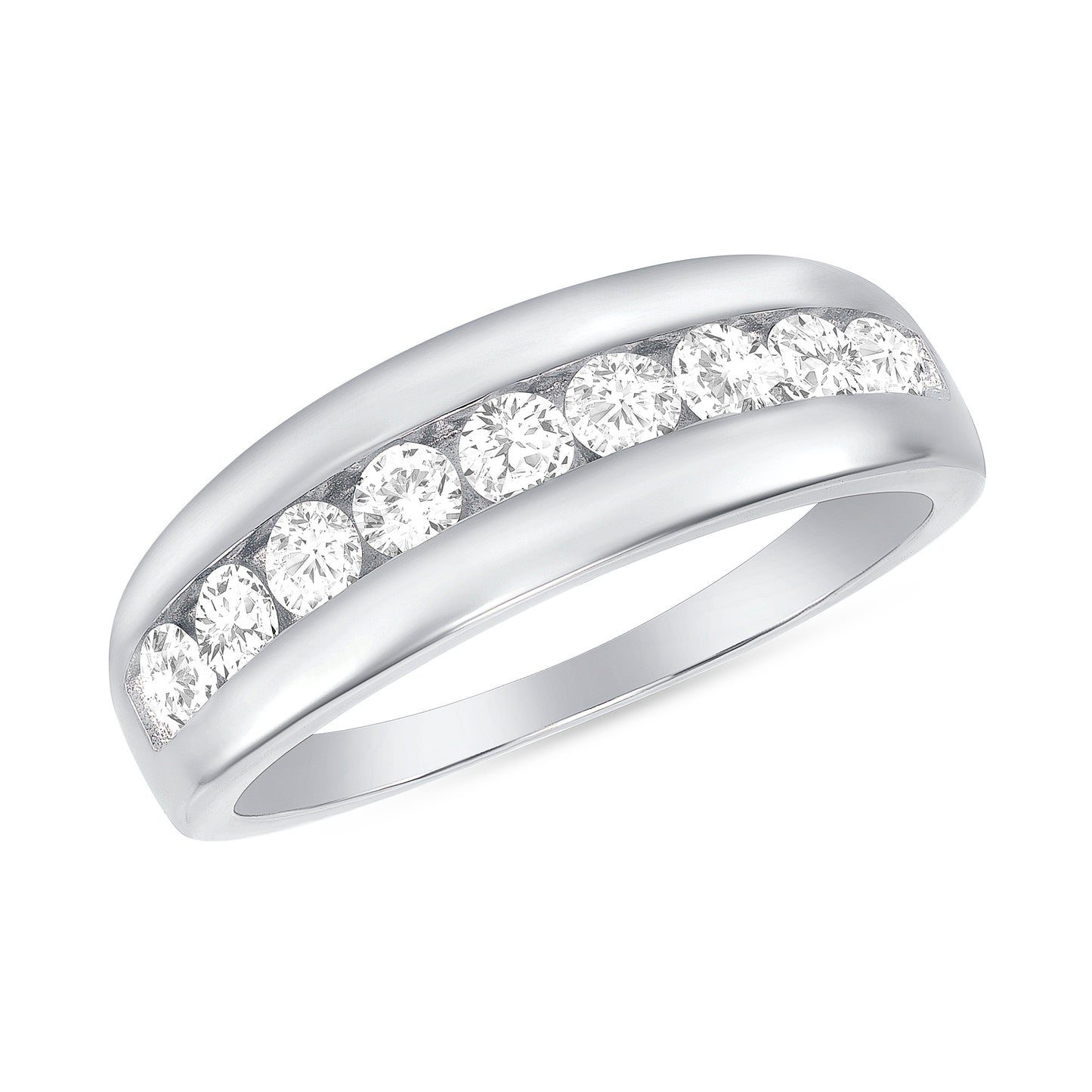 Silver 925 Trios Heart Shape Cubic Zirconia Rings. GR862
