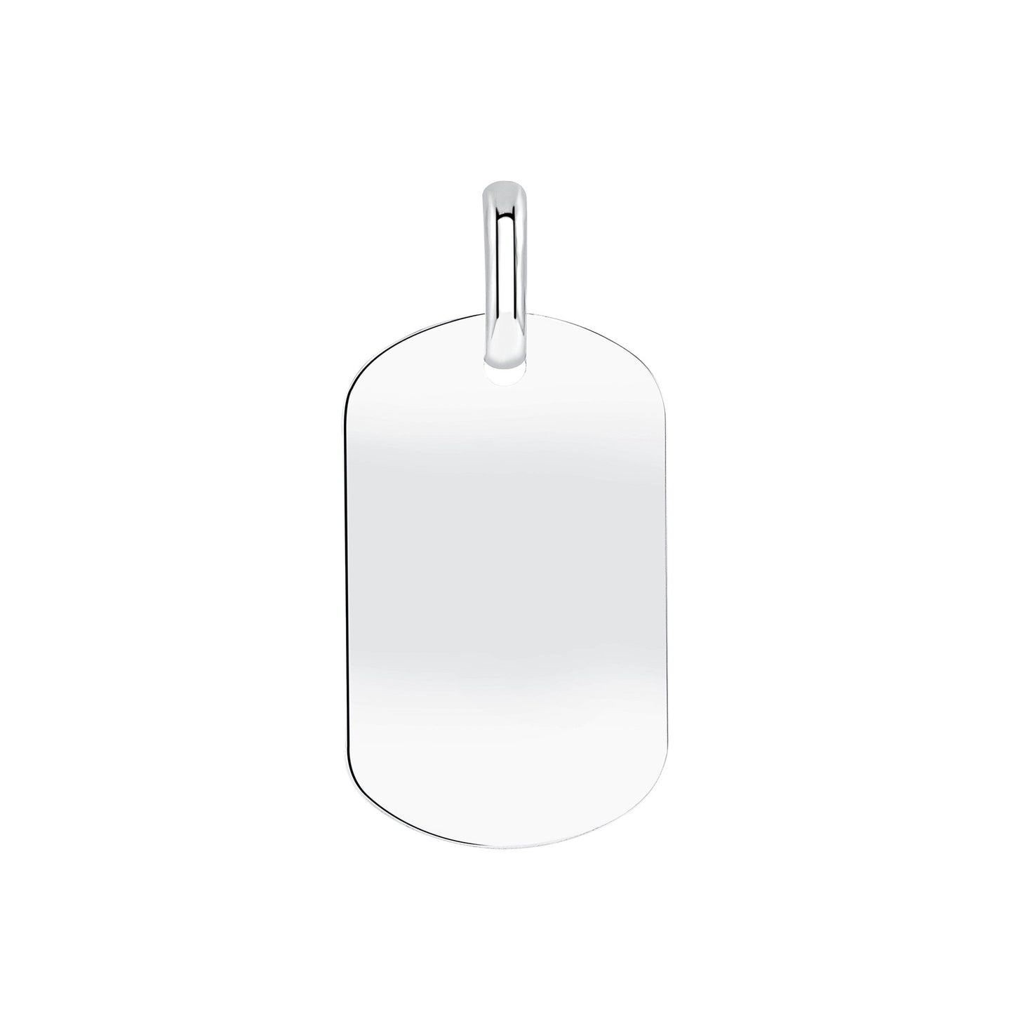 Sterling Silver Dog Tag Pendant