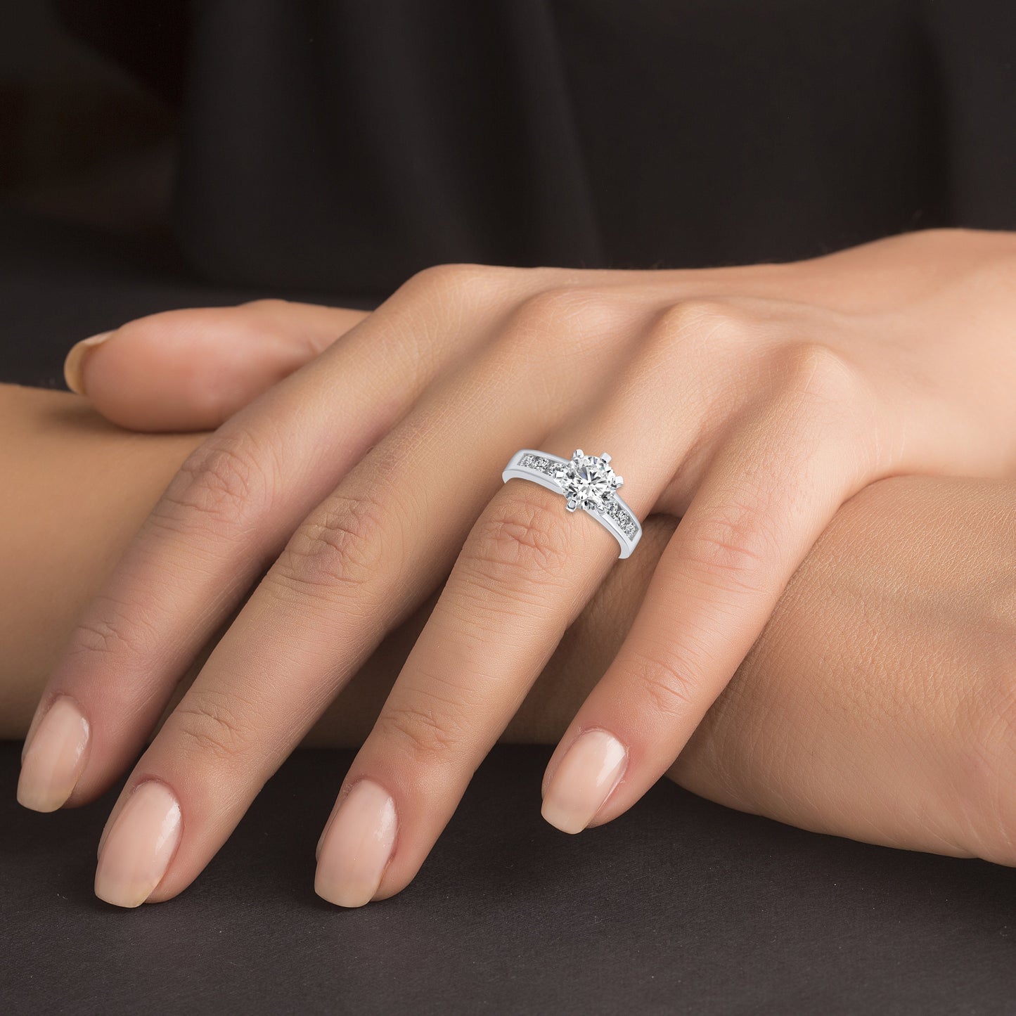 Sterling Silver Engagement Ring