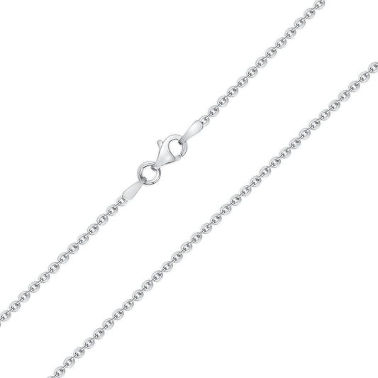Silver 925 Chain Rolo Diamond Cut Chain 040. BRT040