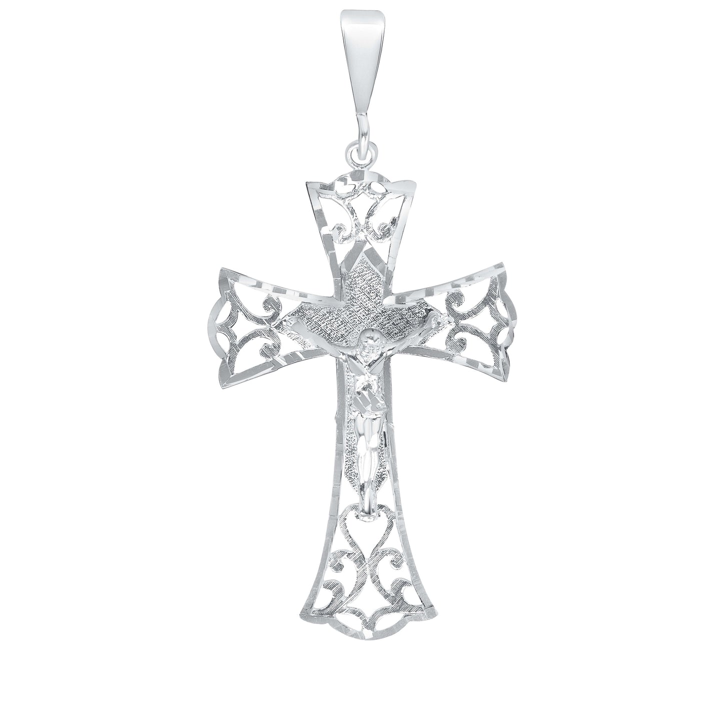 Silver 925 Cross w/ Jesus Pendant. CROSS77