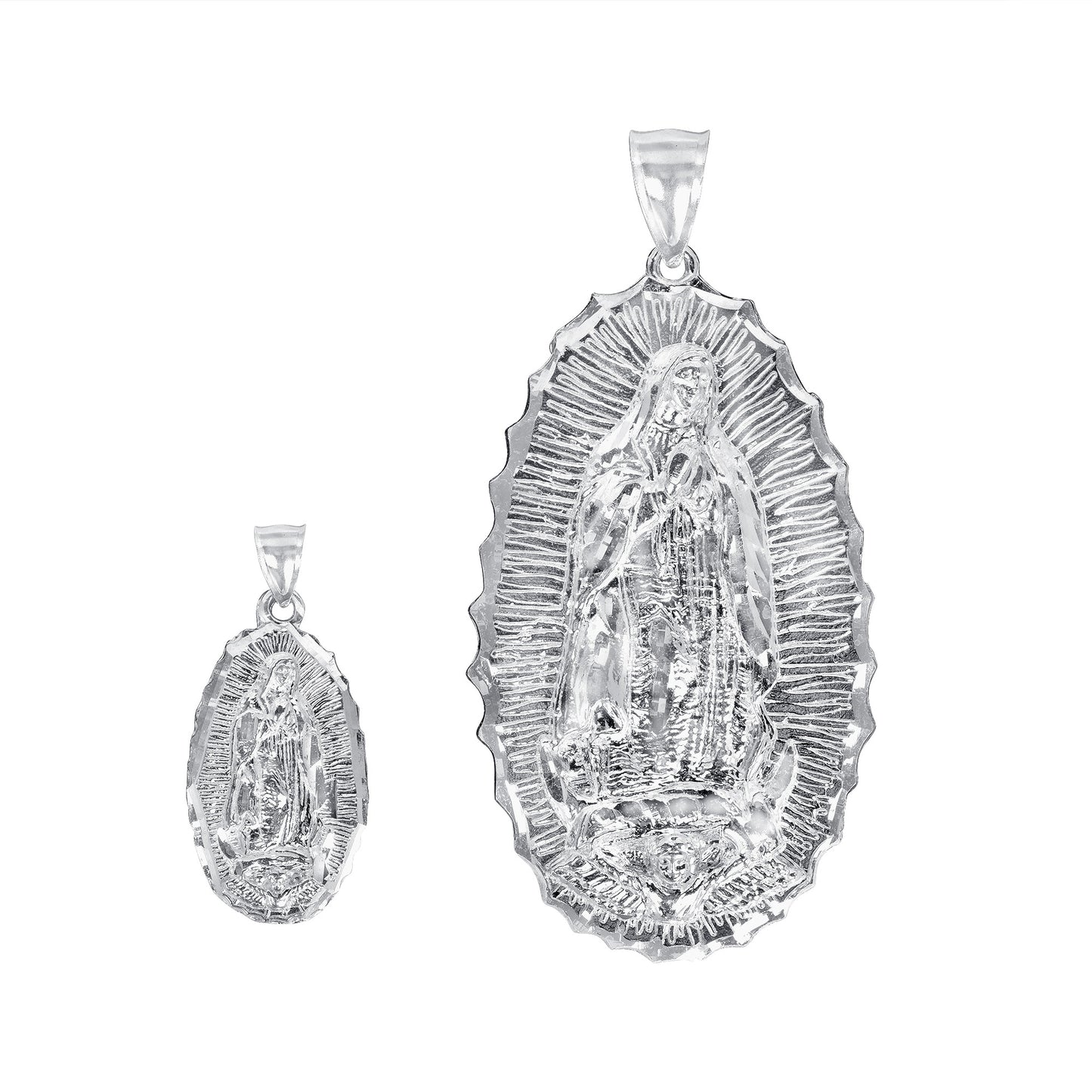Silver 925 Virgin of Guadalupe Medallion. MEDA48