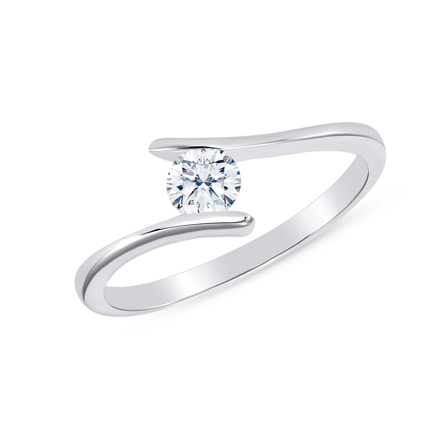 Sterling Silver Endless Cz Ring