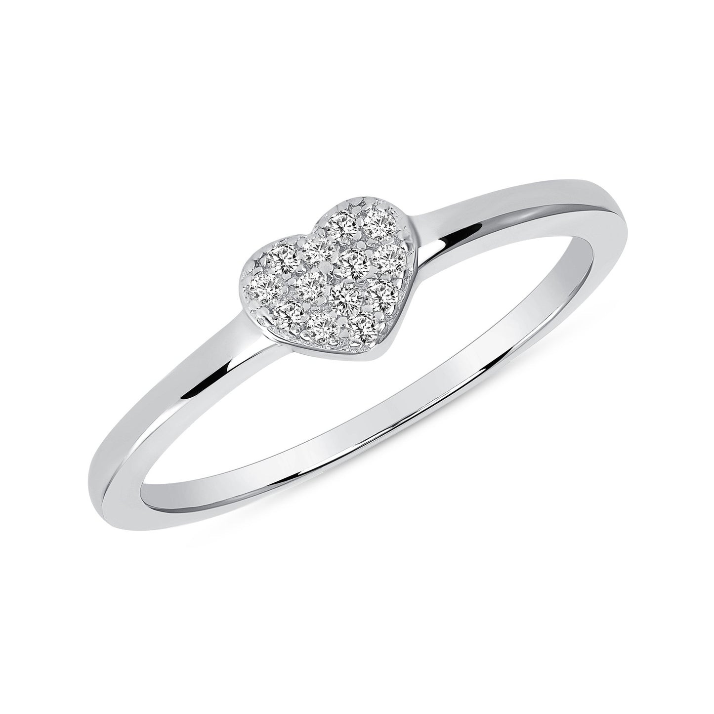 Sterling Silver Dainty Heart Ring