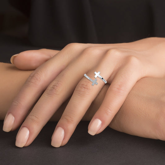 Sterling Silver Endless Crown Ring