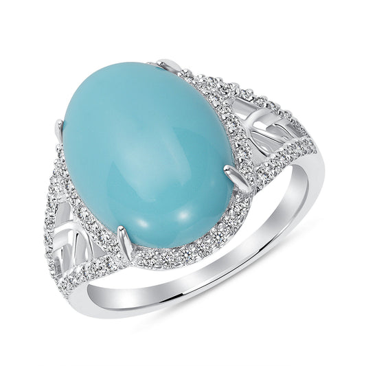 Sterling Silver Turquoise Stone Ring