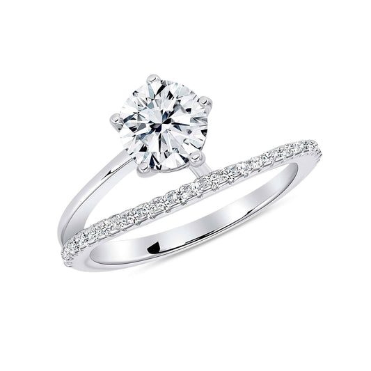Sterling Silver Endless Round Cz Ring