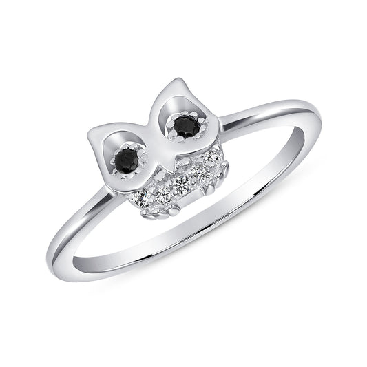 Sterling Silver Owl Ring