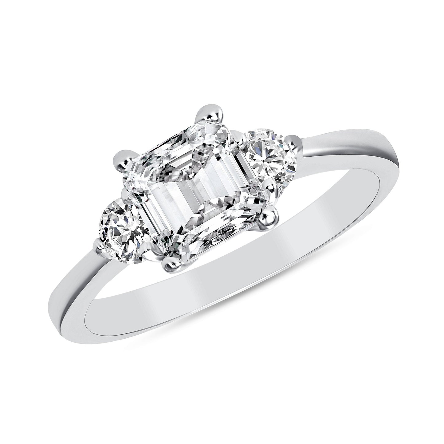 Sterling Silver Princess Cut Ring