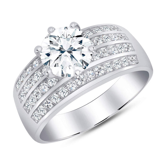 925 Sterling Silver Solitaire Ring