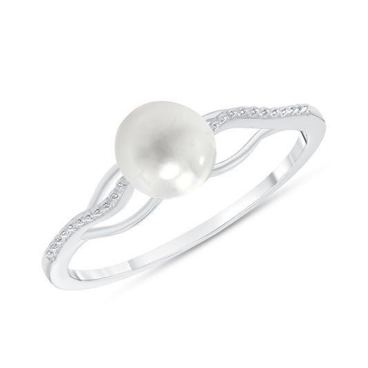 Silver 925 Pearl Ring. GR8855
