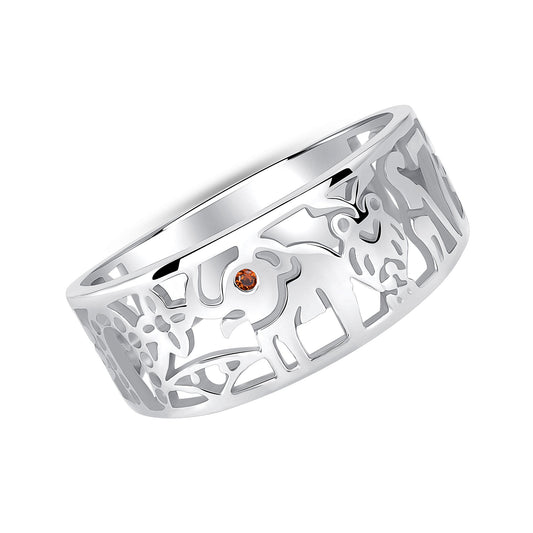 Sterling Silver Lucky Elephant Ring