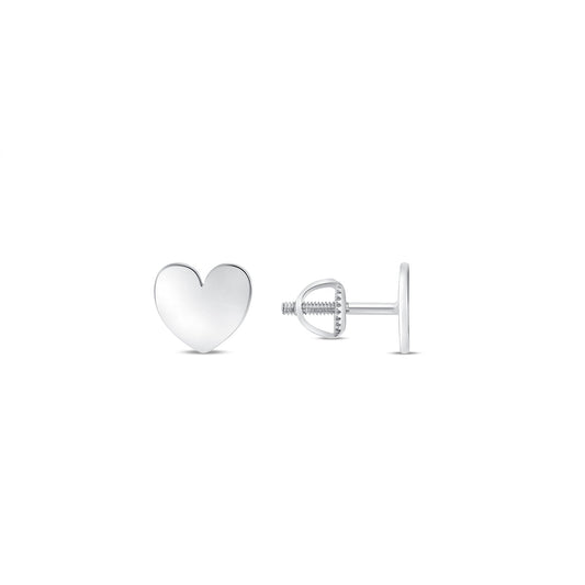 Silver 925 Silver Heart Earring. KIDE27