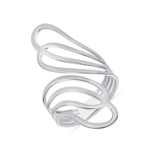 Silver 925 Spiral Design Ring. RGMX09
