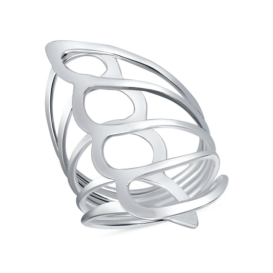 Silver 925 Spiral Design Ring. RGMX12