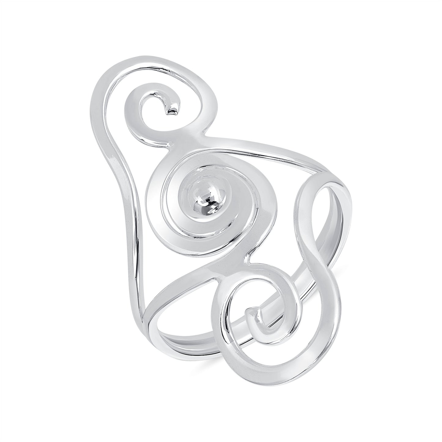 Silver 925 Wave Design Ring. RGMX13