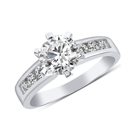 Sterling Silver Engagement Ring