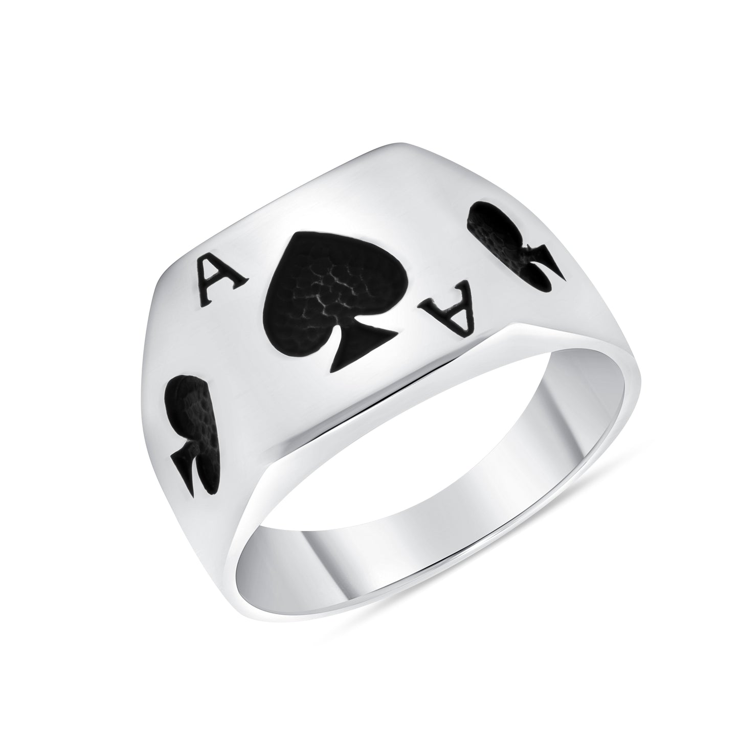 Silver 925 Ace of Spade Ring. ZKY848